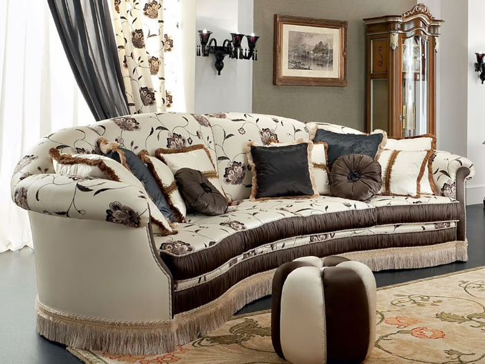 13401 - 4 seater fabric sofa _ Modenese Luxury Interiors